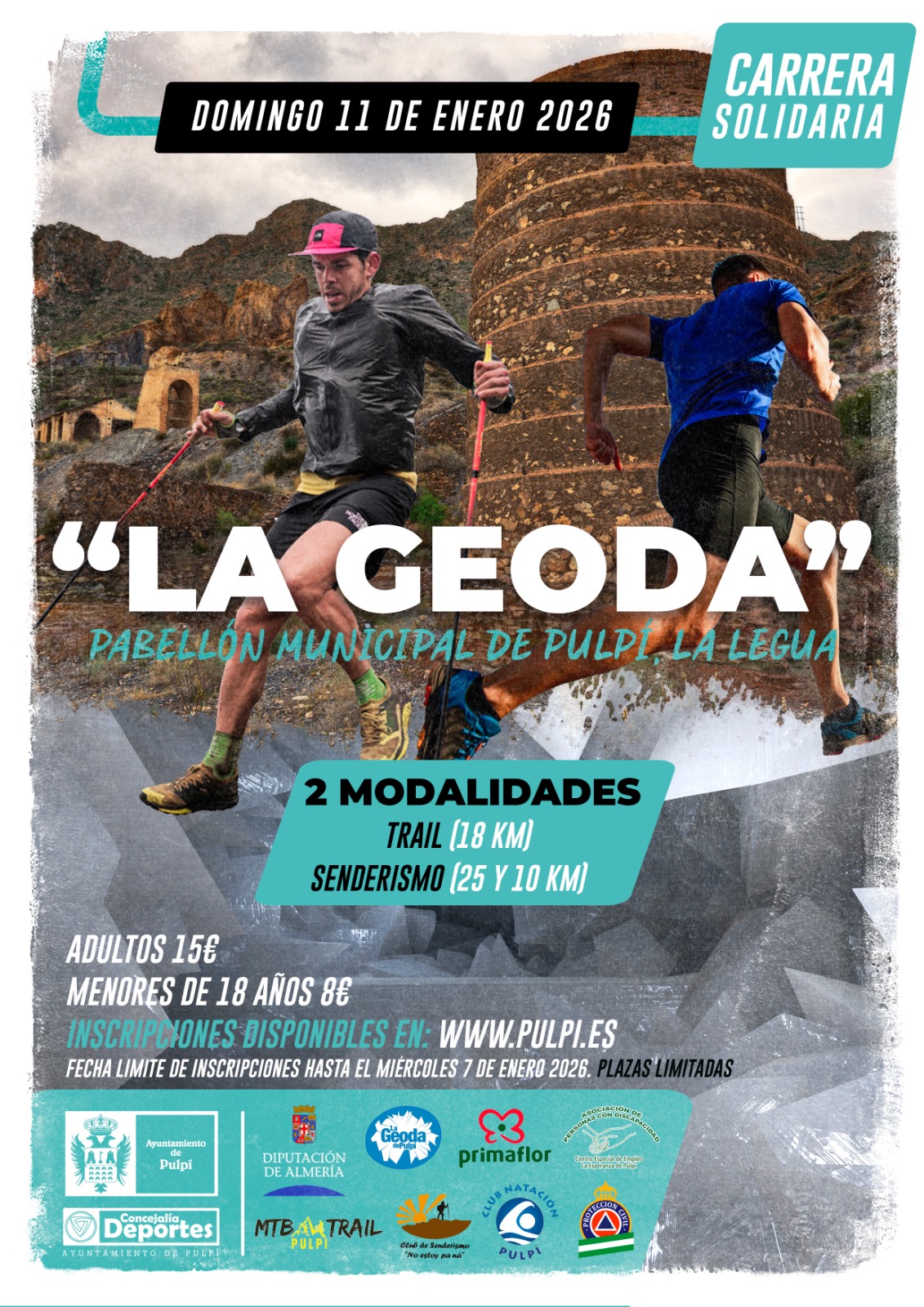 CARRERA SOLIDARIA LA GEODA DE PULPI 11 ENERO 2026